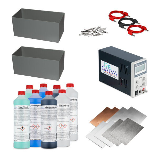 XXL Galvanik-Set - Komplettset für Badgalvanik