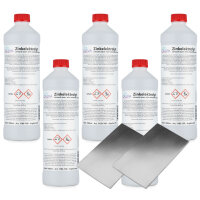 Zinkelektrolyt 5000ml mit 2x Flachanode 100 x 60 x 0,6mm