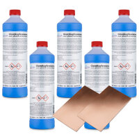 Glanzkupferelektrolyt 5000ml mit 2x Flachanode 100 x 60 x 0,6mm