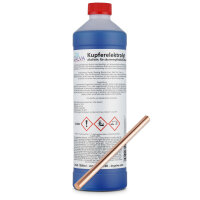 Kupferelektrolyt alkalisch 1000ml mit Stabanode 120 x 6mm