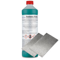 Business-Nickel 1000ml mit 2x Flachanode 100 x 60 x 0,6mm